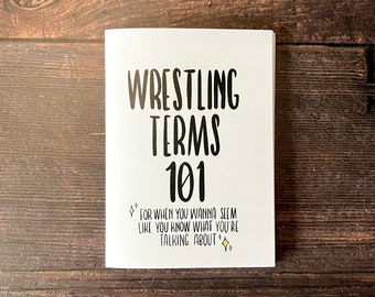 Wrestling Terms 101 A6 mini zine
