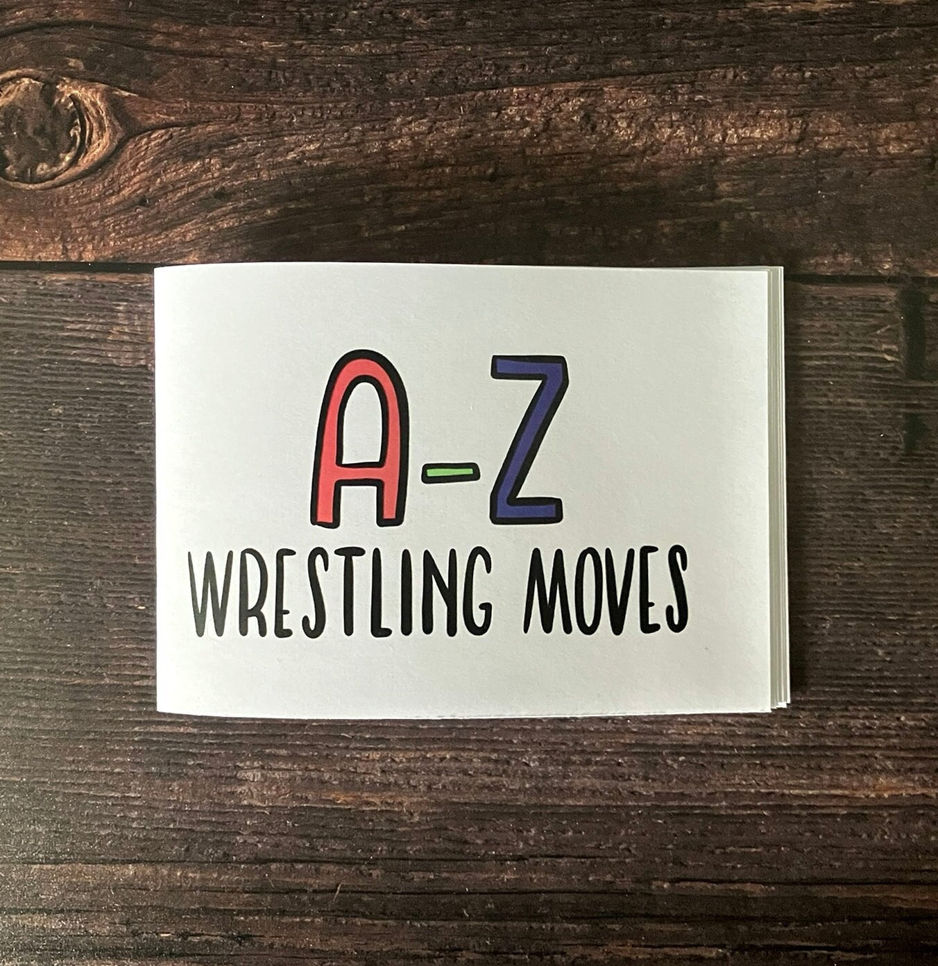 A-Z of Wrestling Moves A6 mini zine