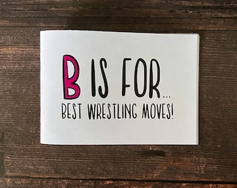 B is for Best Wrestling Moves A6 mini zine