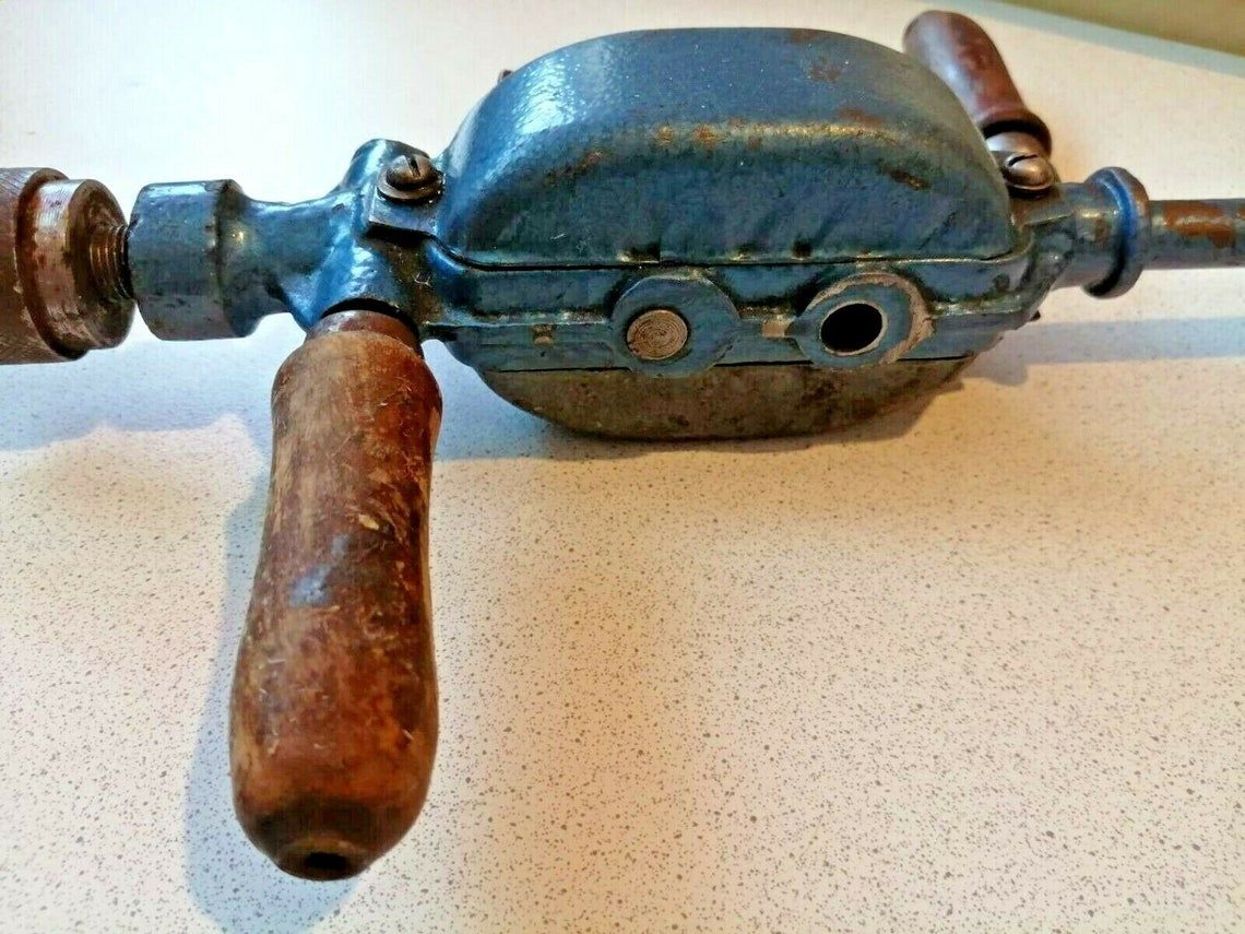 Vintage Hand Drill Old Hand Drill Hand Rotor Hand Tool Drill Etsy