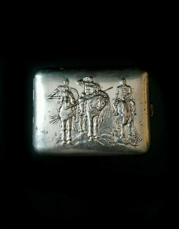 Old cigarette case, Collectible cigarette case, Ru
