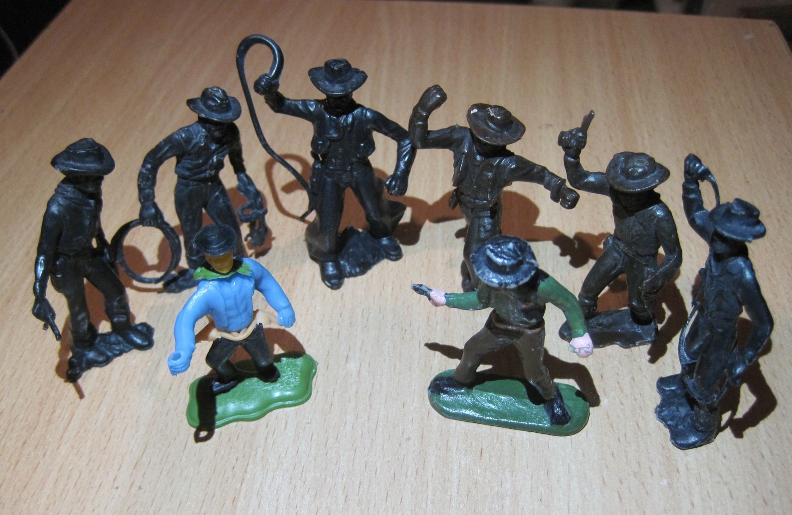 Cowboys Toy Cowboy Toy Soldier Plastic Cowboy Miniature Etsy