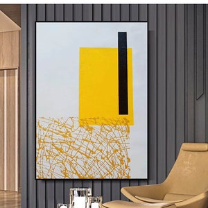 Original Abstract Painting Yellow painting Abstract Painting Modern Painting Original Large Contemporary Art Large Modern Abstract Art SN369