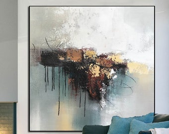 Large Wall Art For Living Room Extra Large Painting Canvas Large Abstract Painting Acrylic Painting Oversized Art Large Art Original SN325