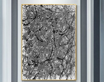 large abstract painting / Extra Large Wall Art / Abstract Painting / Large Original Abstract Oil Painting / Modern Abstract Pollock SN241