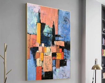 canvas wall art, abstract art, living room wall art, bedroom wall art, modern canvas art, paintings for living room, large wall art SN451