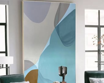 Großes abstraktes Gemälde, XL abstrakte Malerei, große Leinwand, große Gemälde, riesige Kunst Wohnzimmer Kunst, übergroße Kunst SN419