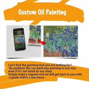 Can&#39;t find the painting that you are looking for? No problem! We can paint any painting in any size, even if it&#39;s not listed on my shop.