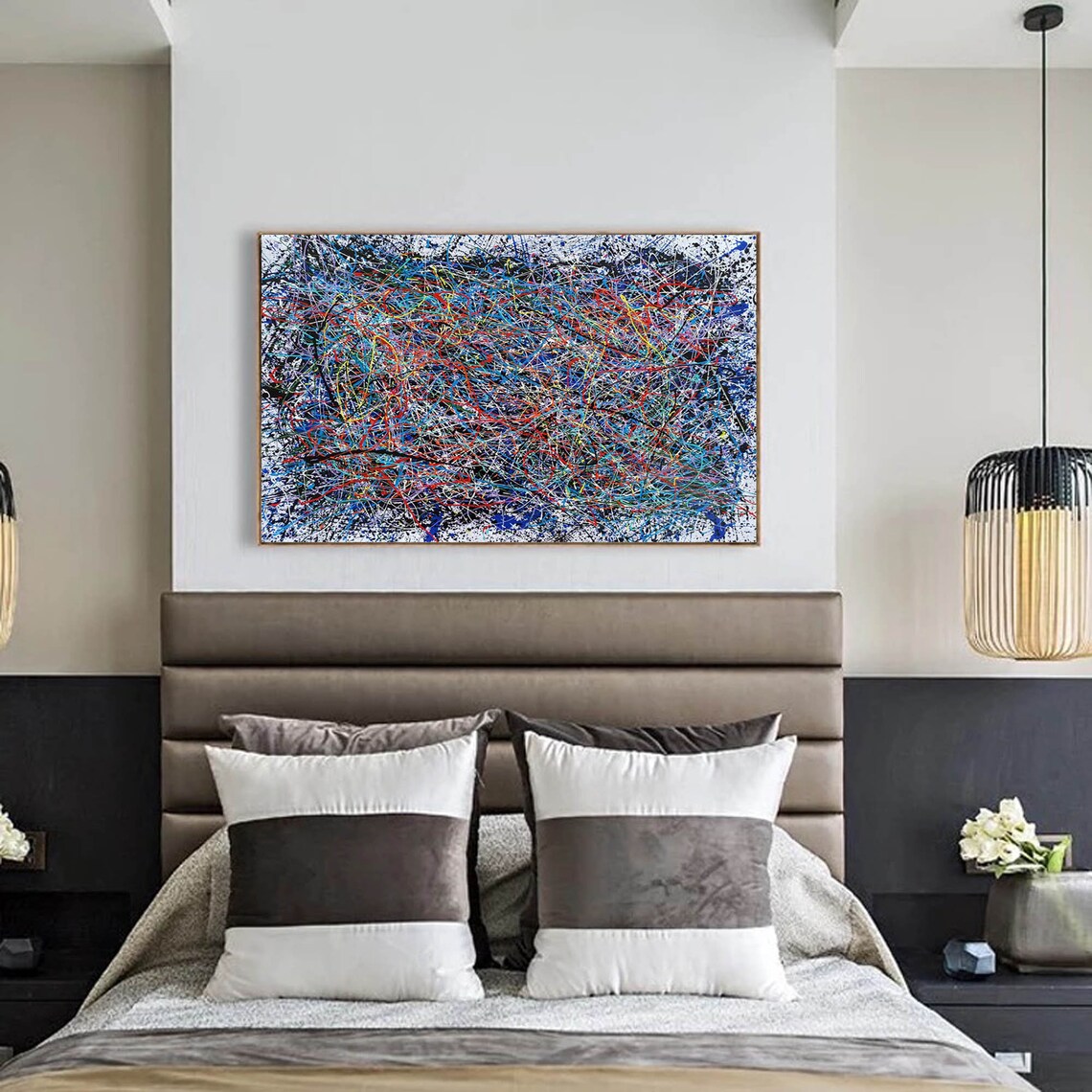 Large oil painting large canvas art large wall art extra Etsy