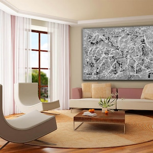 large wall art abstract painting extra large wall art painting on canvas jackson pollock large painting on canvas large abstract SN194