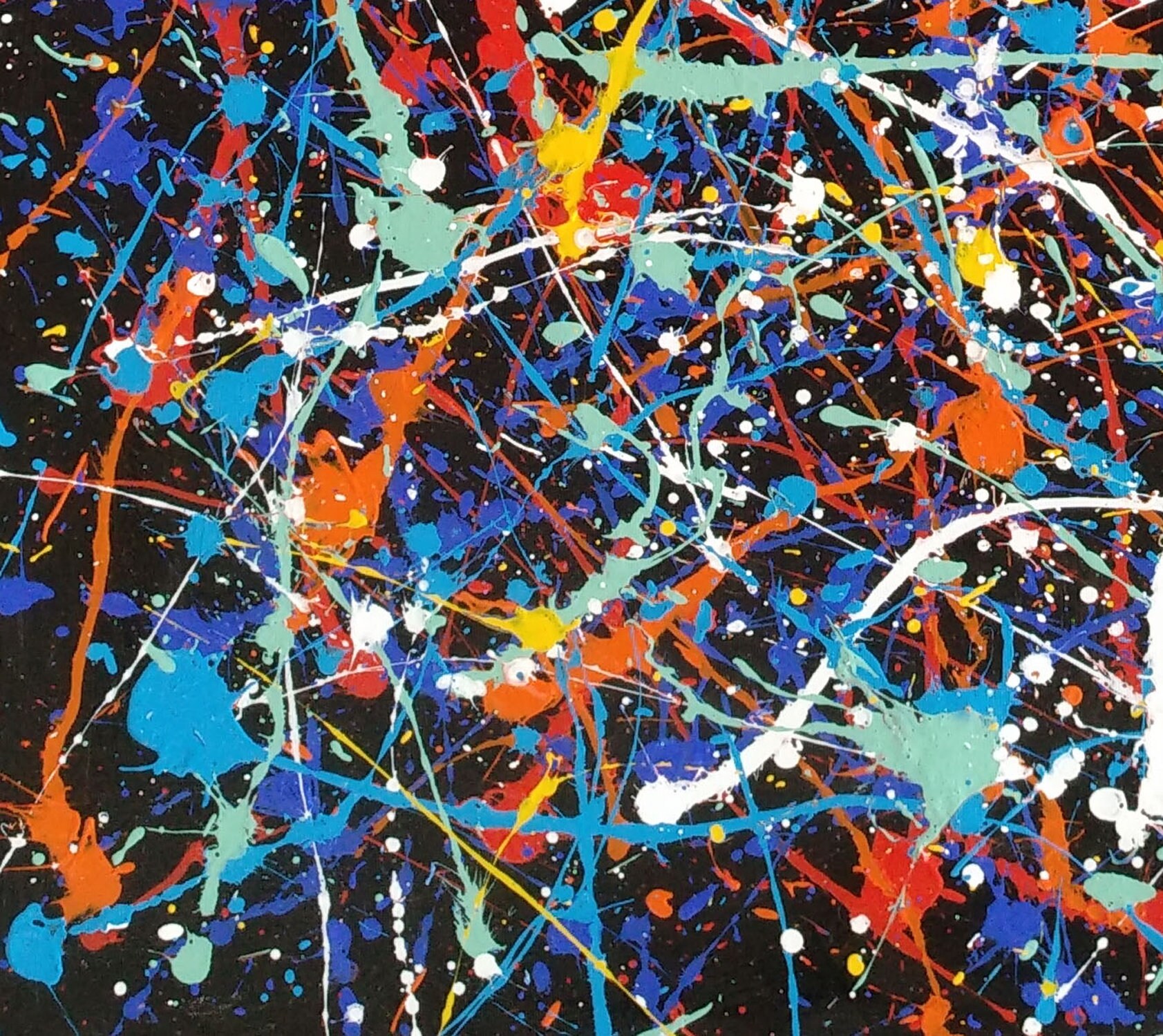 大きな抽象画 大きな絵画 特大の絵画、黒黄色のアート絵画、ジャクソン