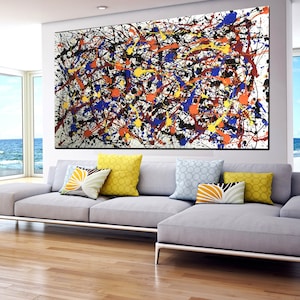 Abstract painting original, Abstract painting canvas, Large abstract painting, Large wall art, Modern wall art, Extra large wall art SN175