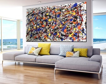 Abstract painting original, Abstract painting canvas, Large abstract painting, Large wall art, Modern wall art, Extra large wall art SN175