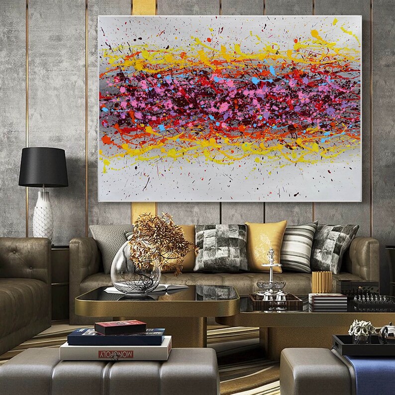 Oversized Canvas Wall Art Abstract Painting Original Large Etsy