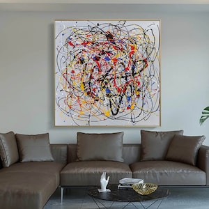 Extra Large Wall Art Decor/ large abstract painting / Modern Art / Oversize Decor Wall Art / Colorful Painting / Large Modern Art  SN343