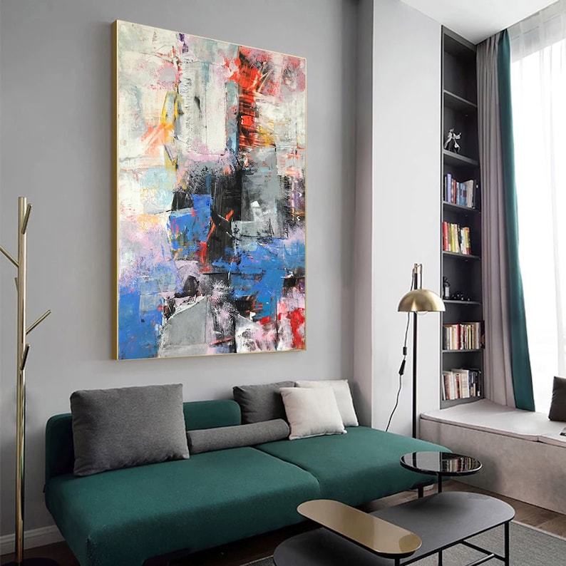 Largescale Abstract Painting Contemporary Art Abstract Etsy