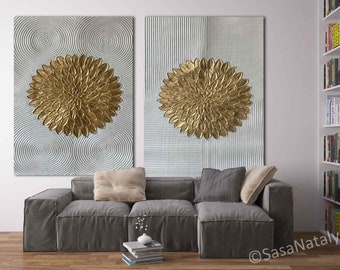 Set of 2 painting, Abstract Paintings, Texture Wall Art, fashion wall art, Abstract Painting, boho canvas art, Large abstract art SN570