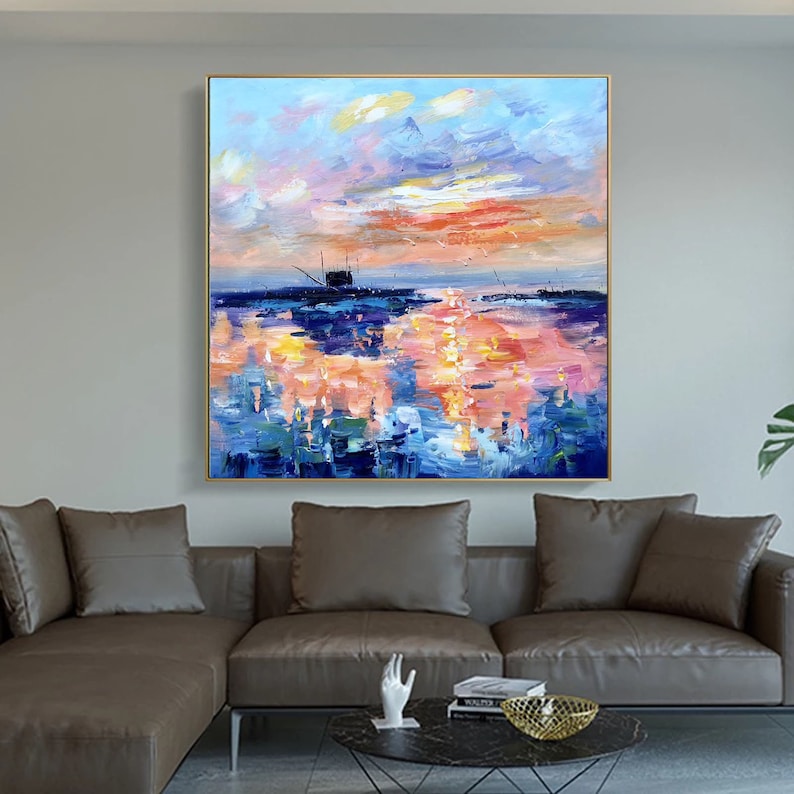 Abstract Painting Sky Oil Painting Abstract Art Paintings Etsy