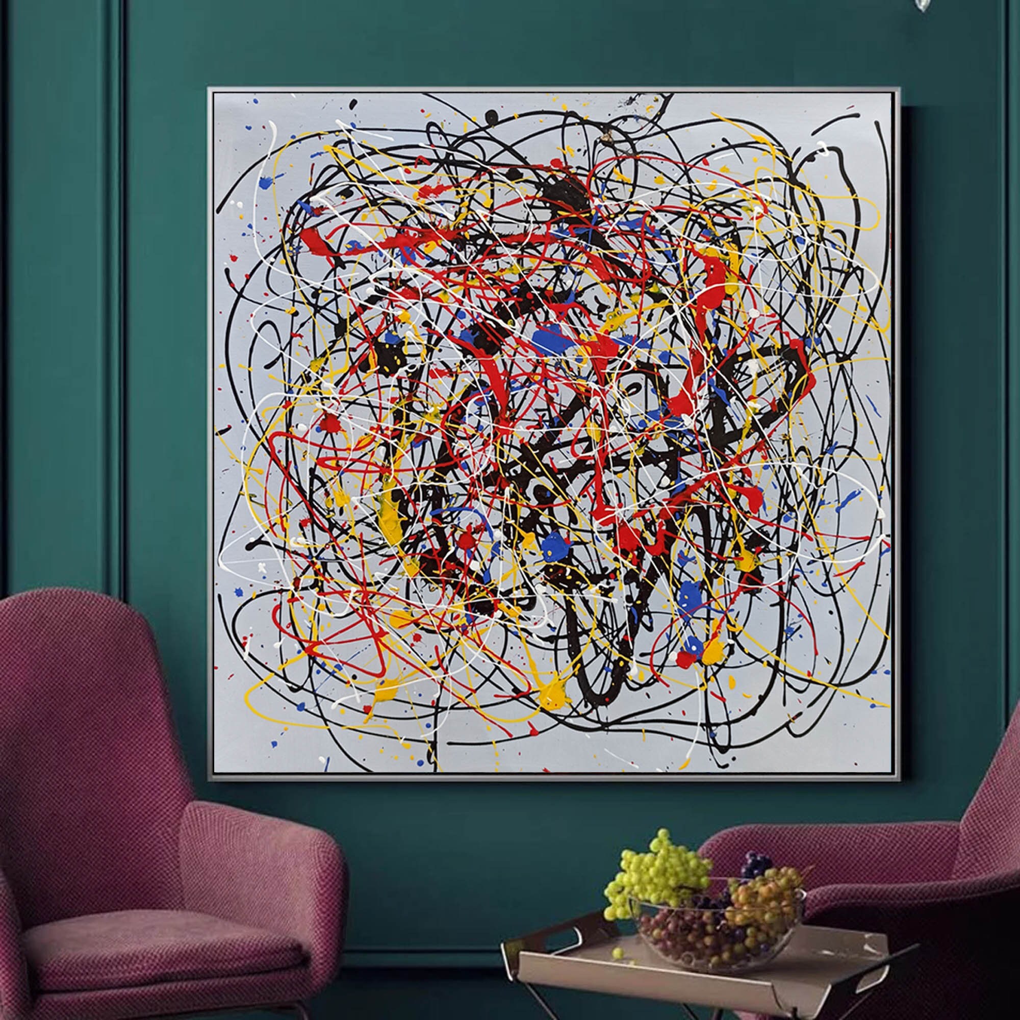 Canvas Abstract Wall Art / Modern Art / Oversize Decor Wall Etsy