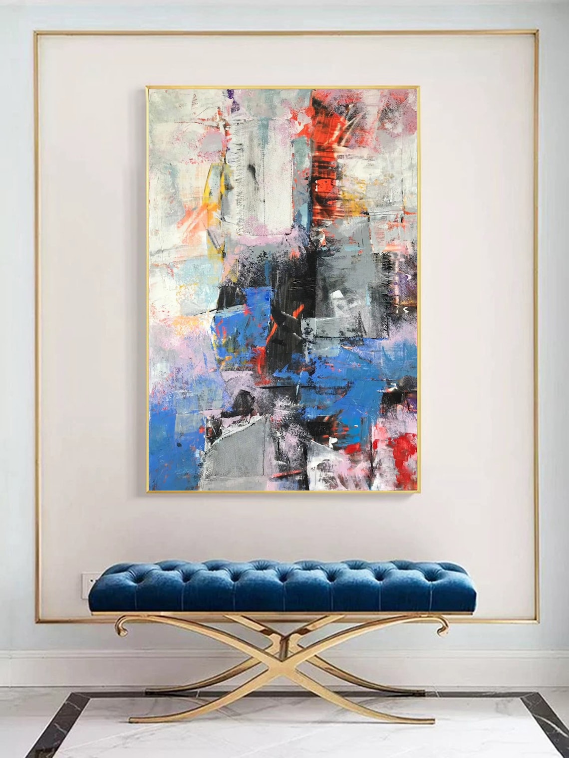 Largescale abstract painting contemporary art abstract Etsy