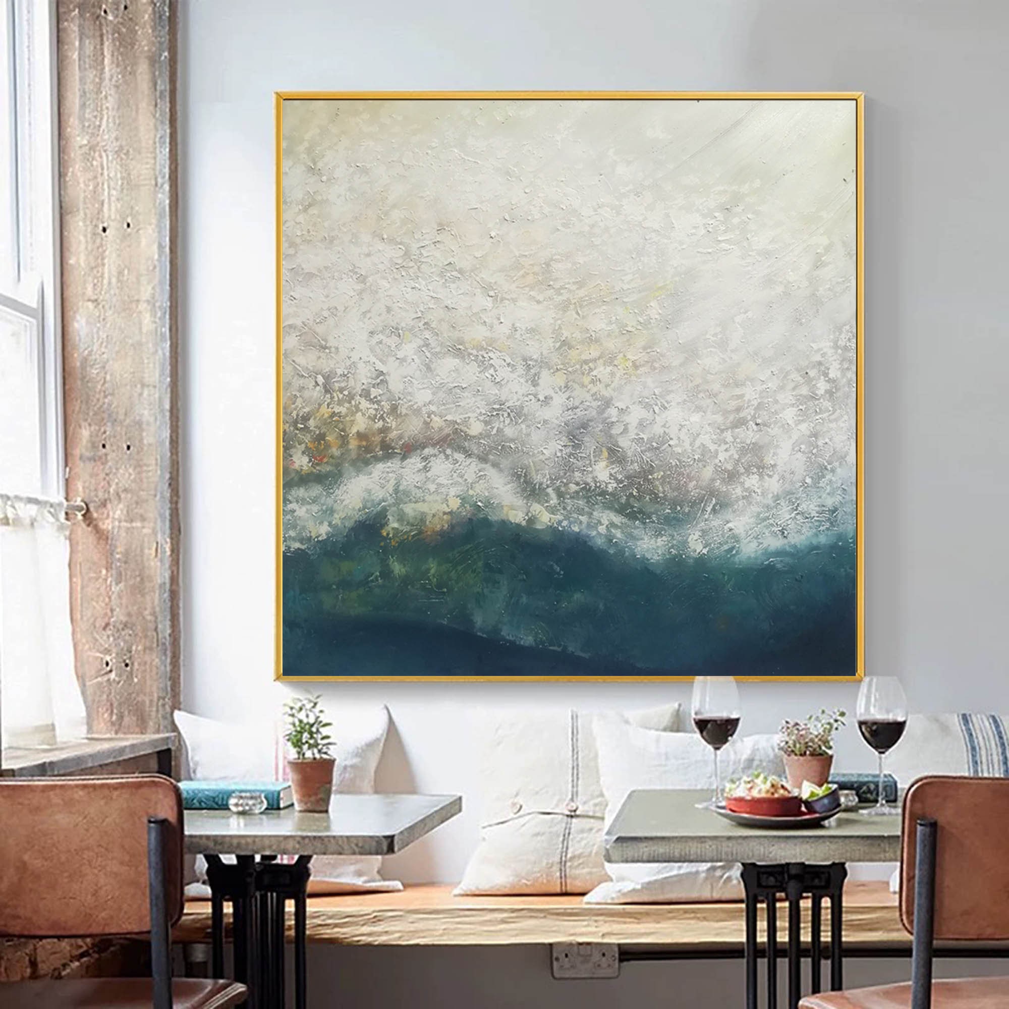 Minimalist Painting Original Abstract Painting Large Wall Etsy