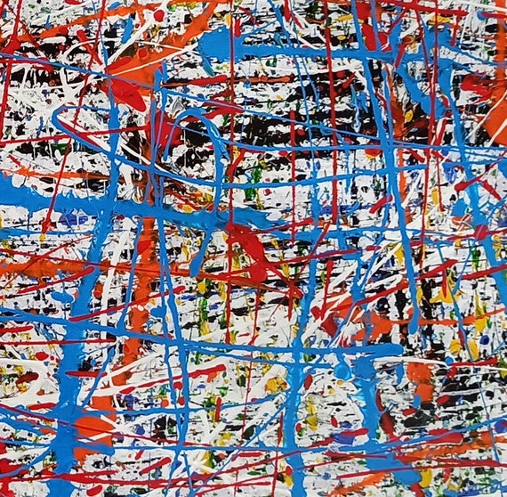 Large Abstract Art Canvas, Modern Abstract Painting Original