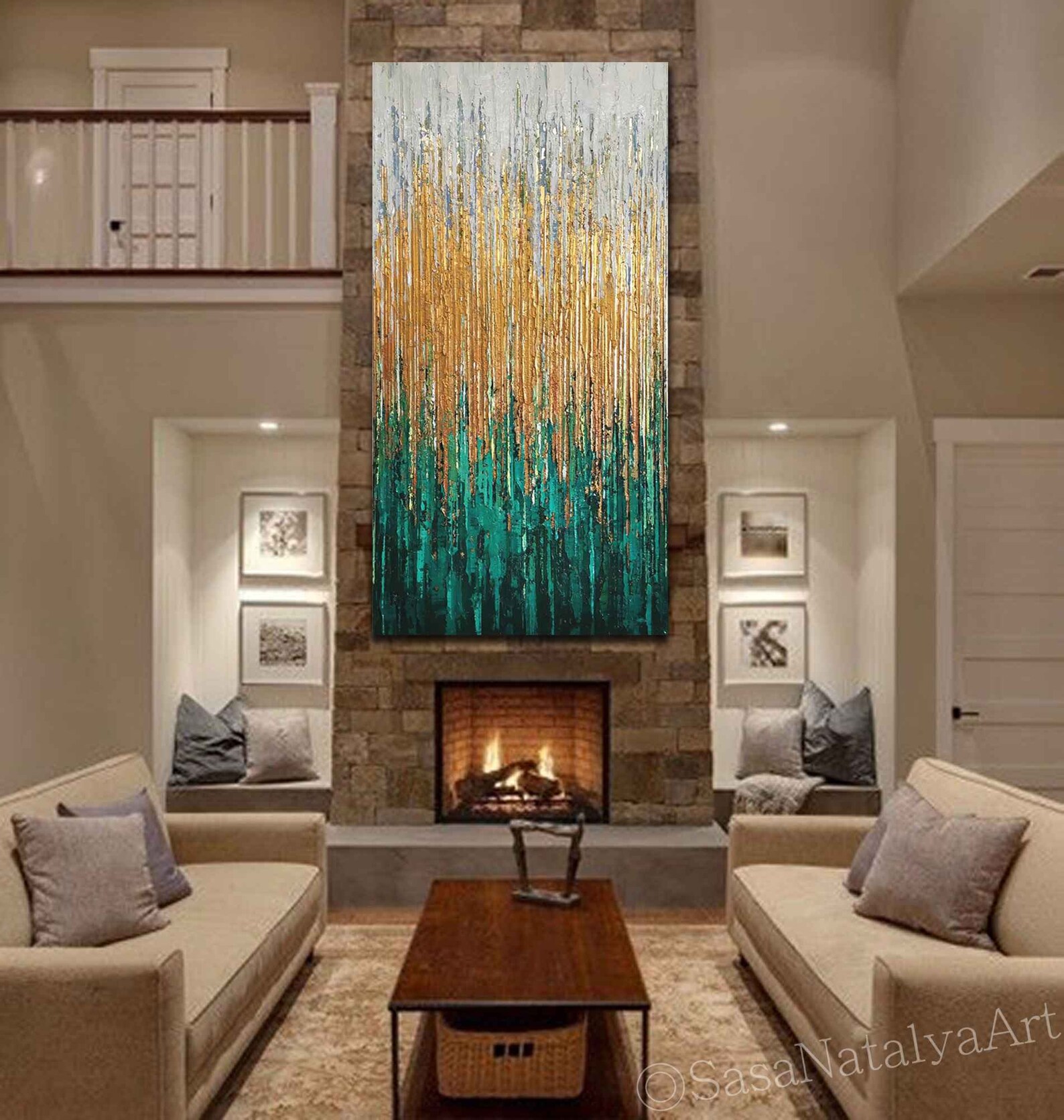 Green Abstract Wall Art Abstract Art Green Abstract Etsy