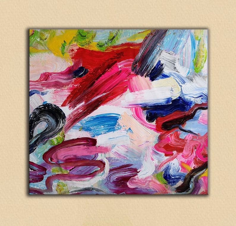 EXTRA LARGE Abstract Painting Red Abstract Art Modern Art Etsy