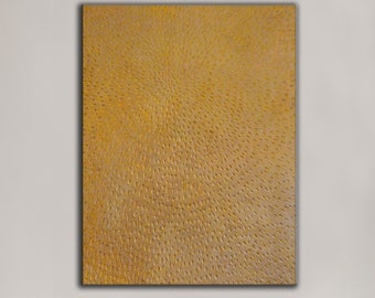 Large Wall Art Large Golden Yellow Abstract Painting: Textured Mustard Canvas SN467