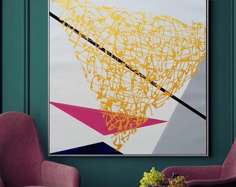 Gold Painting , Contemporary art, Gold Abstract Painting, Original Abstract Painting, Modern Abstract Art, large art original SN338