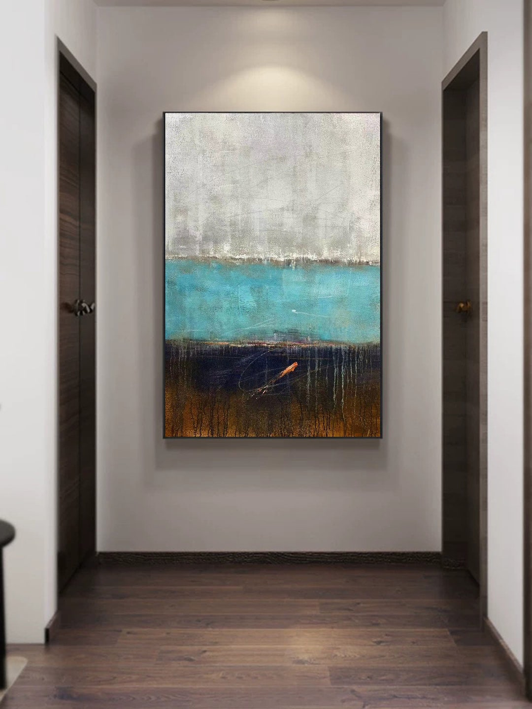 Original Abstract Canvas Art modern Art Canvas Painting EXTRA LARGE Abstract Painting Blue