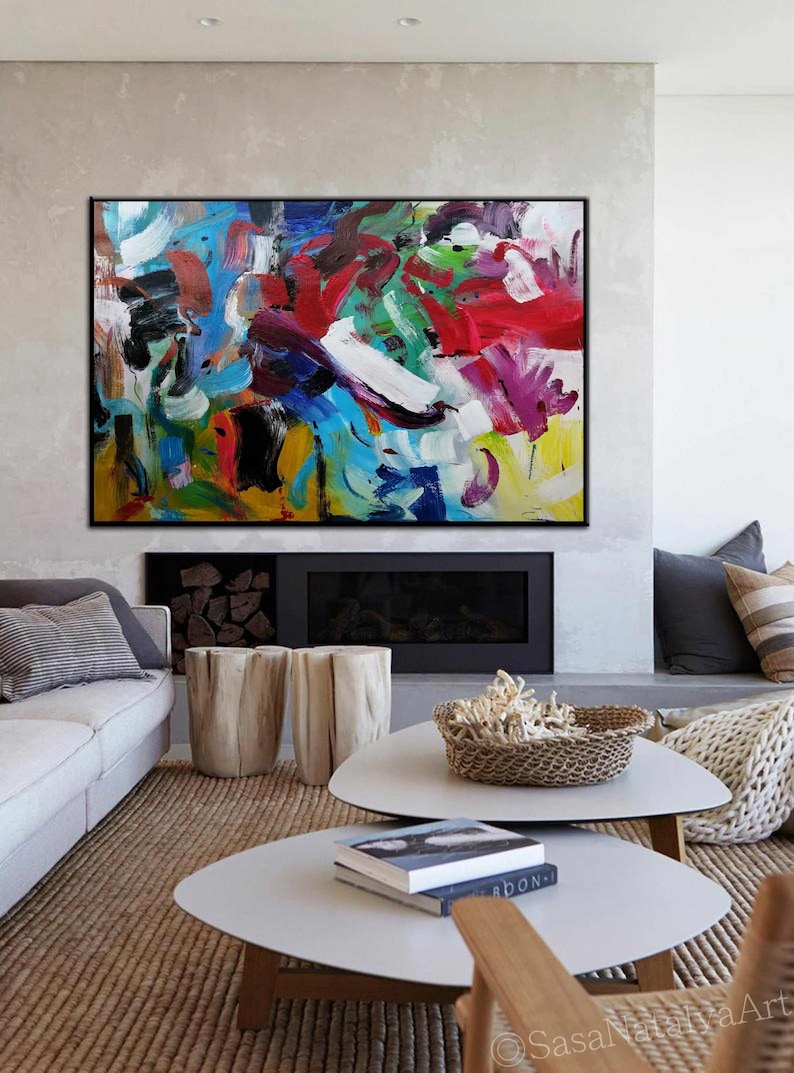 Living Room Wall Art Extra Large Canvas Wall Art Abstract Oil Painting