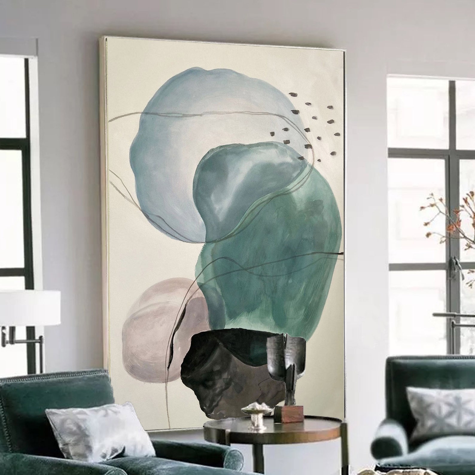 Extra Large Landscape Wall Art. Large Wall Art. Modern Boho Etsy