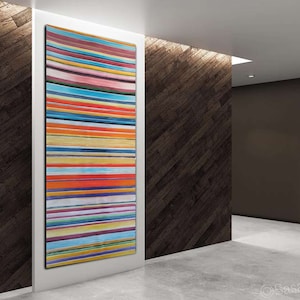 Custom Painting on Canvas Colorful Abstract Canvas Art Living Room Wall Decor Colorful Wall Art for the Home extra large painting SN492