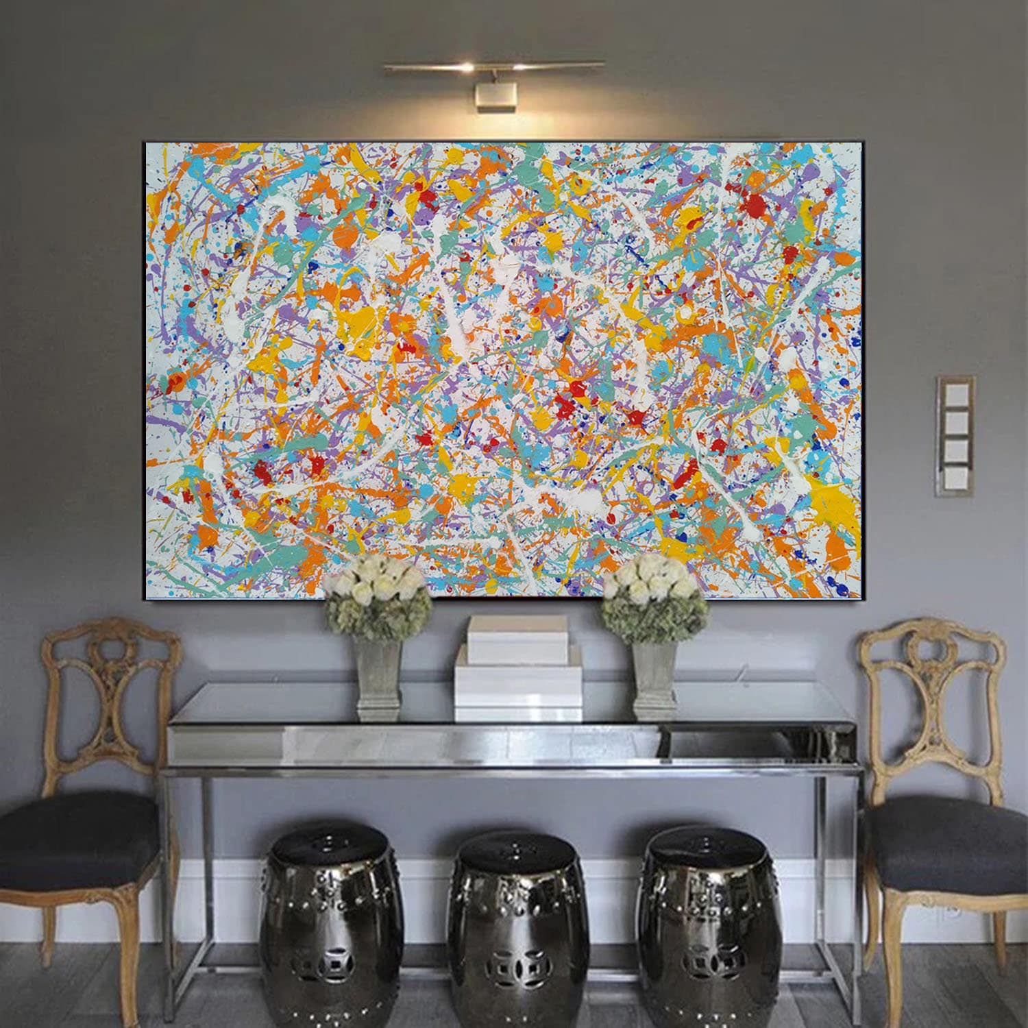 Large abstract art canvas modern abstract painting original Etsy