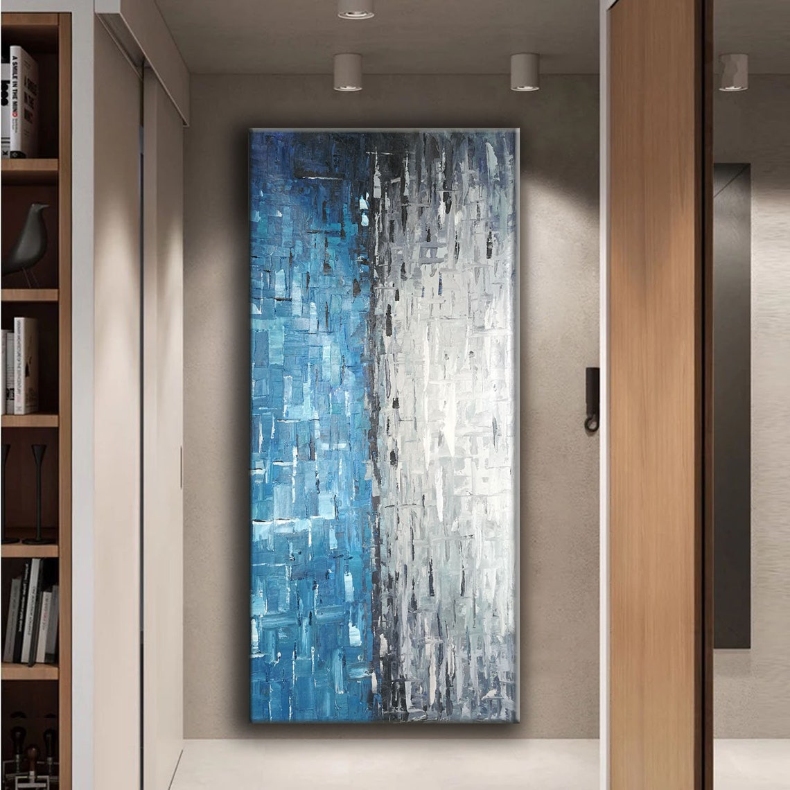 Modern abstract art Large Modern Wall Art Painting Large | Etsy