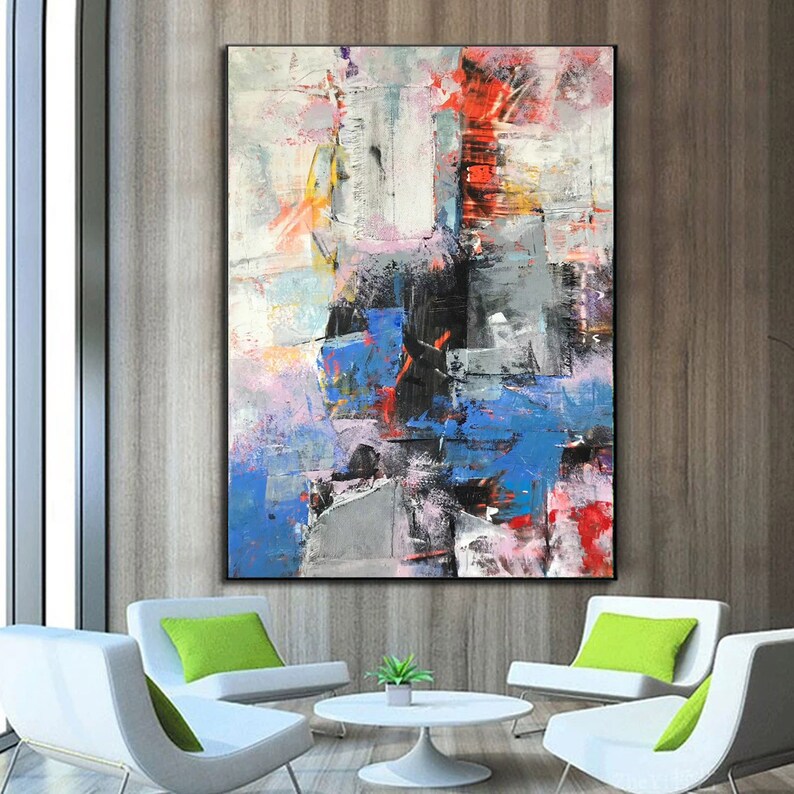 Largescale Abstract Painting Contemporary Art Abstract Etsy