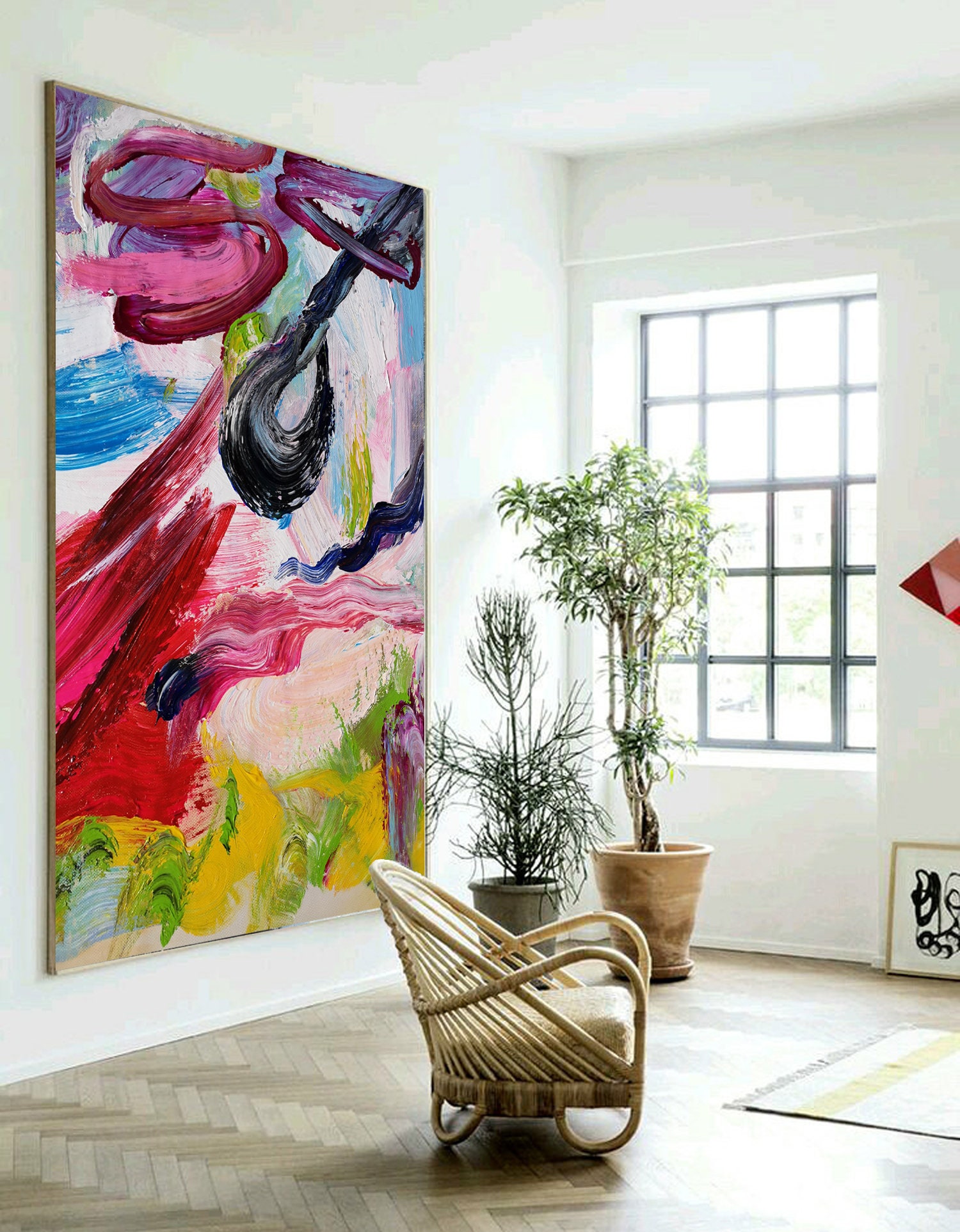 Large wall art Abstract painting abstract wall art oversize Etsy