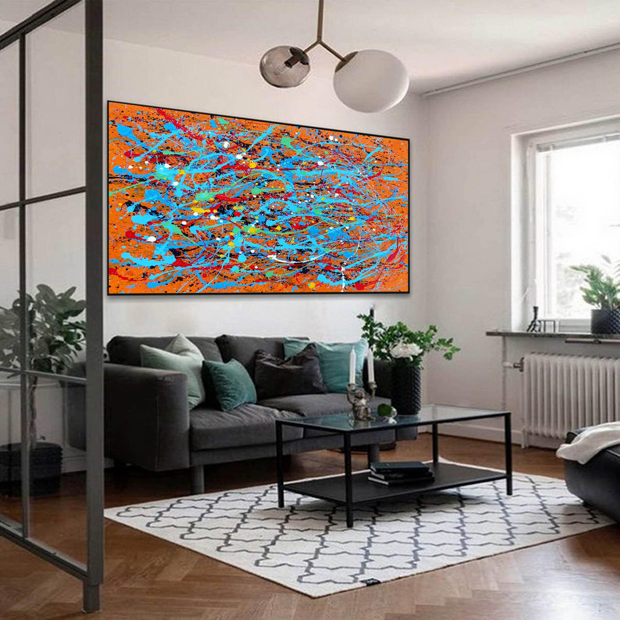 大きな油絵 抽象画 キャンバス 大きな抽象キャンバスアート 大きな