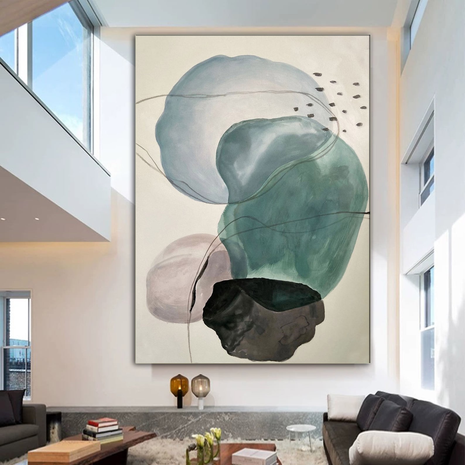 Extra Large Landscape Wall Art. Large wall art. Modern Boho Etsy