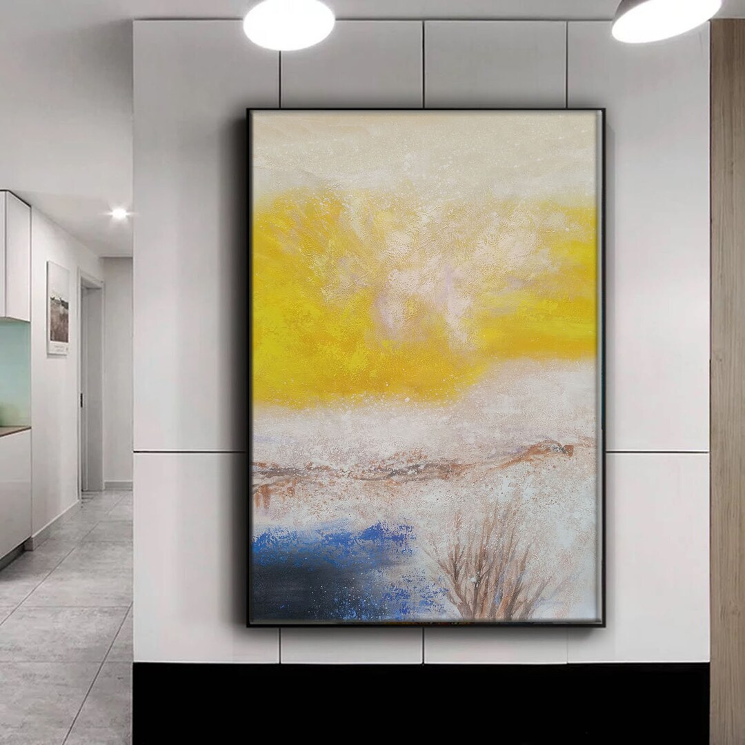 大きな抽象画、寝室の壁アート、キャンバスの絵画、抽象画、現代アート