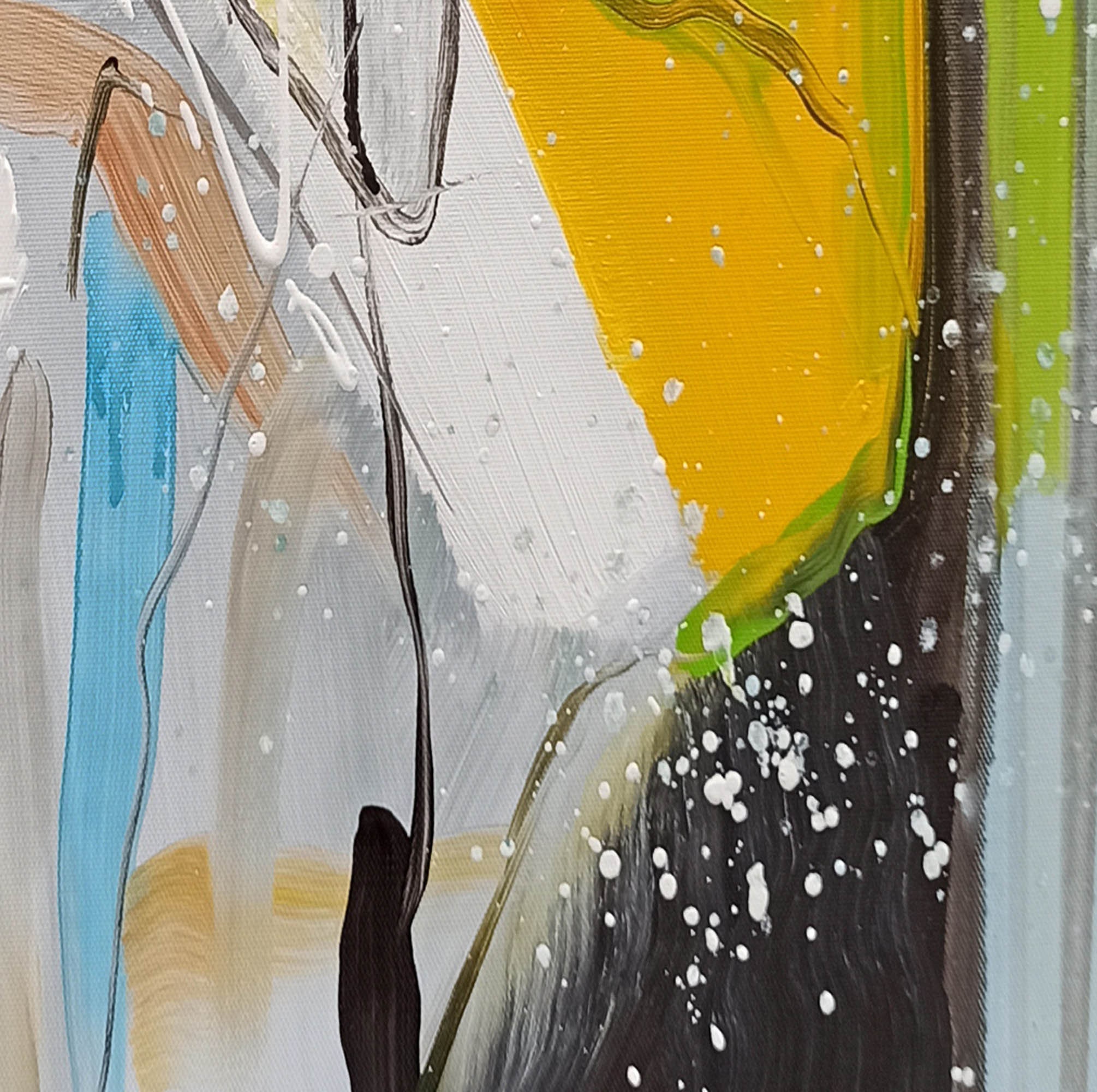 XL 抽象画、大きな抽象画オリジナル、特大壁アート、幾何学的な絵画