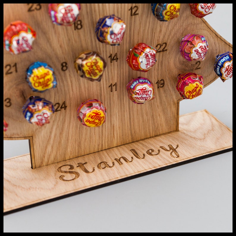 Personalised Christmas Chupa Chups advent calendar Etsy