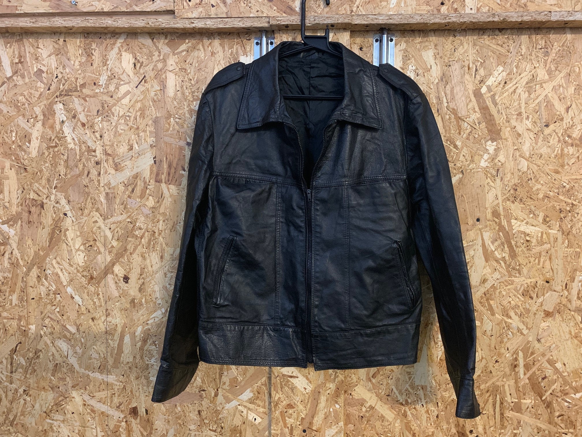 Image of Vintage Merry Garden Leather Jacket