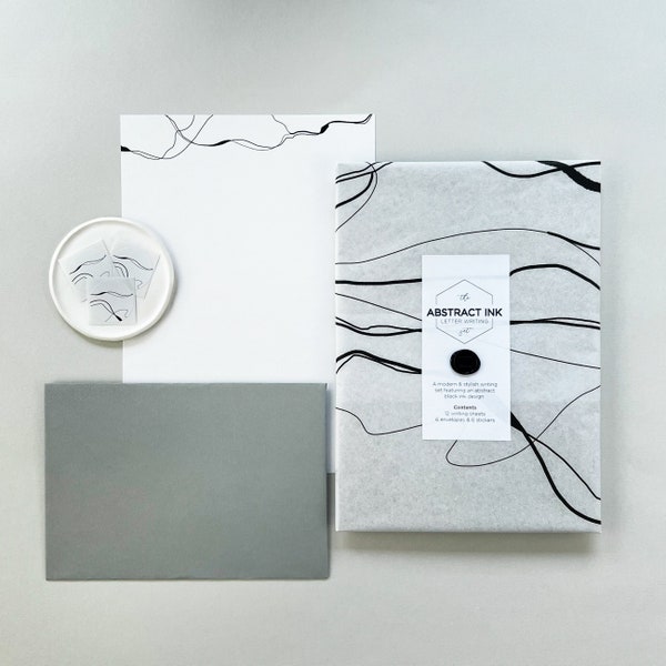 The Abstract Ink Collection Letter Writing Set