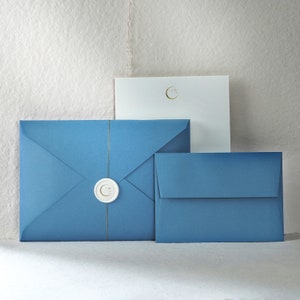 Ensemble d'écriture de luxe Luna en métal doré