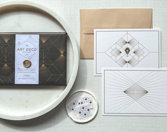 Art Deco Notecard Set