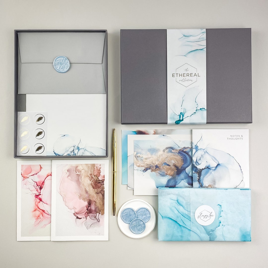 Ethereal Luxury Stationery Gift Box Collection Etsy UK