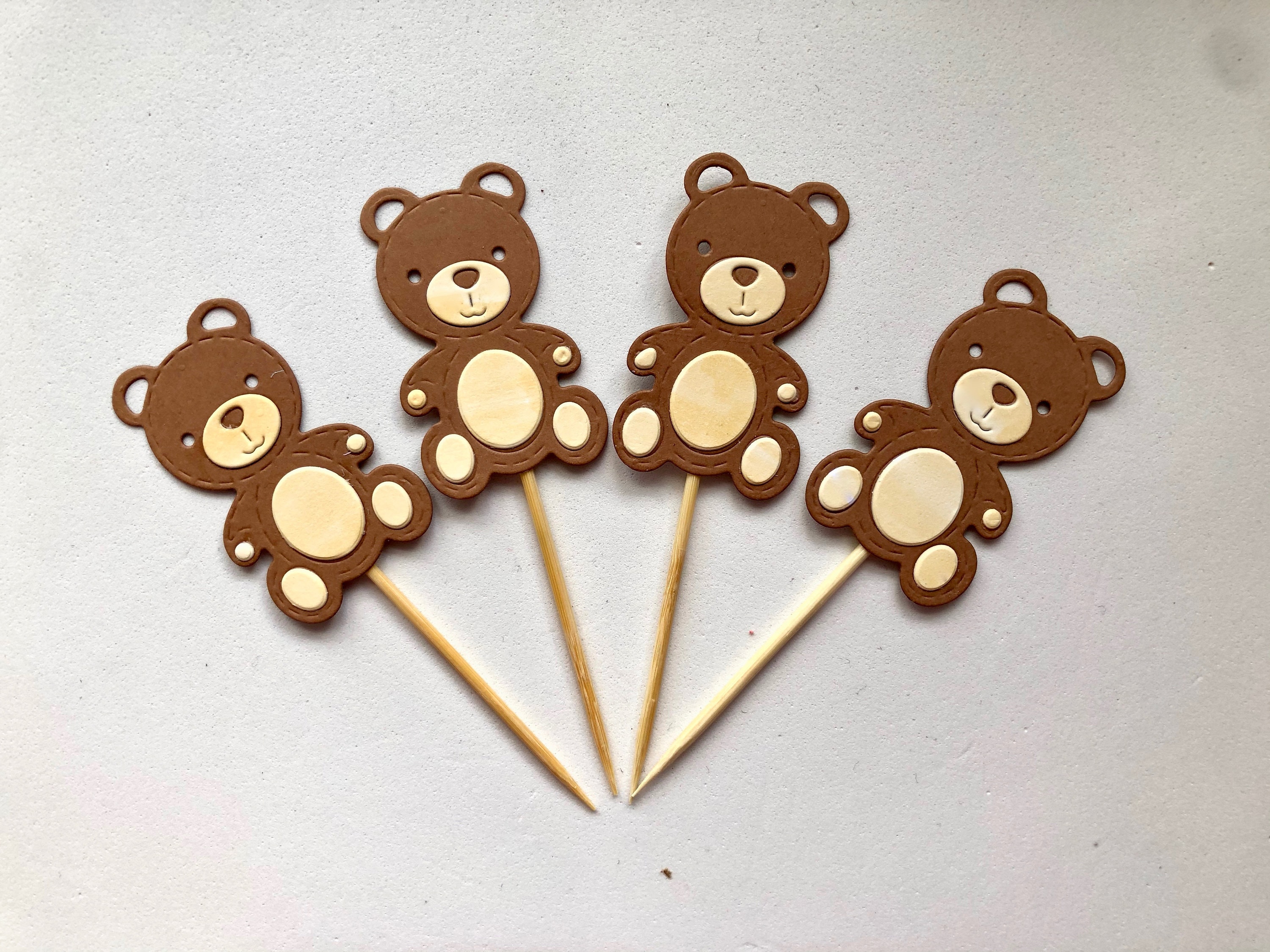 Teddy Bear Cupcake Toppers Printable