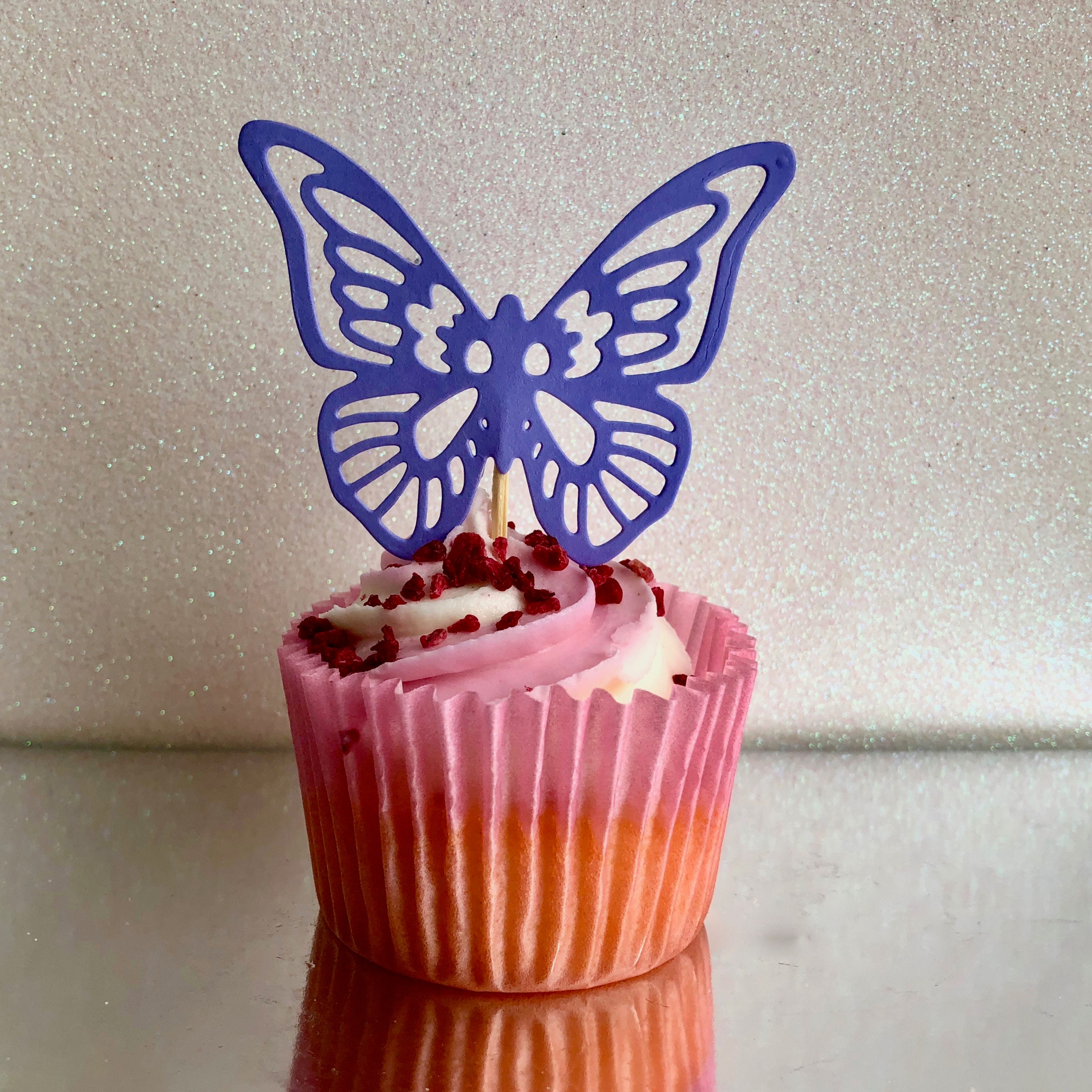 Kit de topper de cupcake de mariposas y flores Etsy España